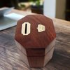 Vintiquewise Wooden Decorative Coin Bank Money Saving Box Secured with Lockable Latch QI004394